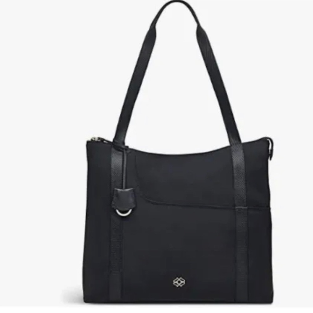 RADLEY London zip top nylon medium shoulder tote bag - BLACK